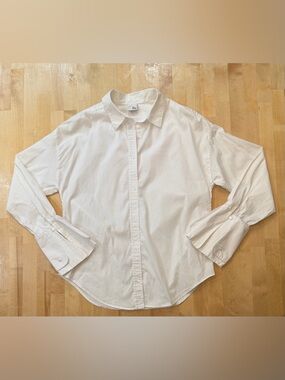 IRIS & INK White Button-Down Shirt
